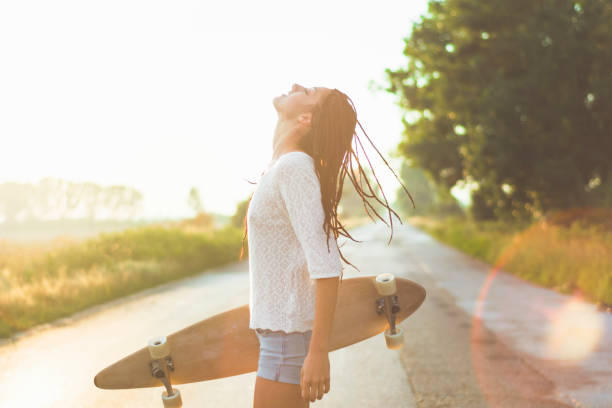 istock Skater in a road 900654838
