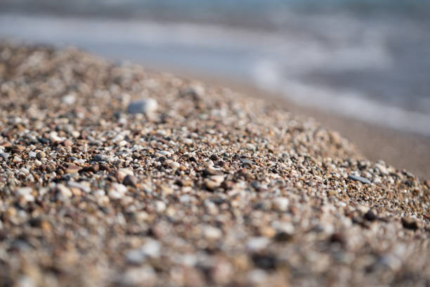 Soft wave of ocean on the sandy beach