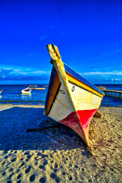 istock Wood Boat In The Caribbean 900666008