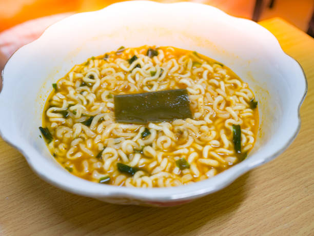 istock cooked instant noodle korean style 900669108