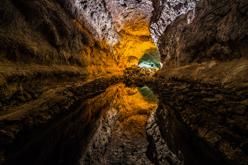Islandl Lanzarote, Canary island, Spain, Atlantic island, underground