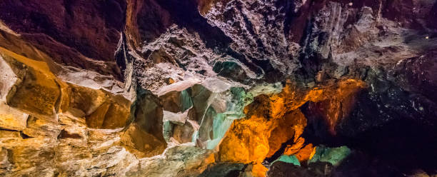 Optical illusion in the cave - Lanzarote