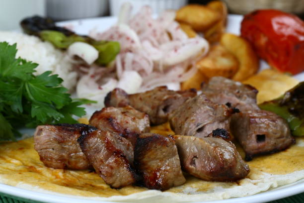 istock Beef Steak Skewers - Shish Kebab 900670362