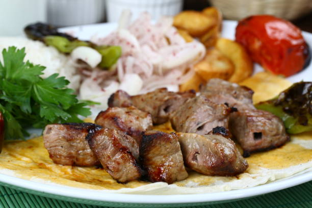 istock Beef Steak Skewers - Shish Kebab 900672490