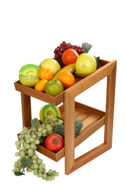 istock Fruits on wooden shelf 900677282