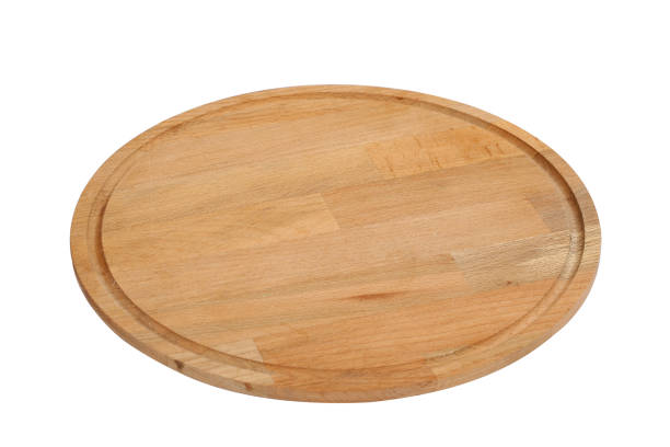 istock Circular wooden cutting board 900685174