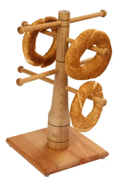 Photo of Simit - Three Hanging Bagels