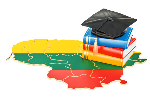 istock Education in Lithuania concept, 3D rendering isolated on white background 900696086