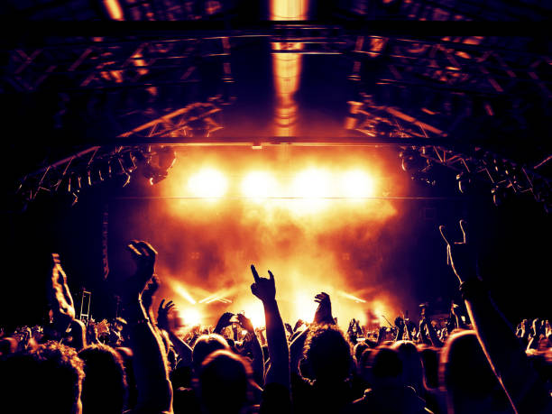 istock Concert crowd in front of a live stage 900698650