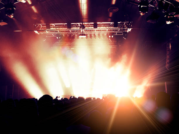 istock Concert crowd in front of a live stage 900698676