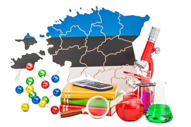 istock Scientific research in Estonia concept, 3D rendering isolated on white background 900699728