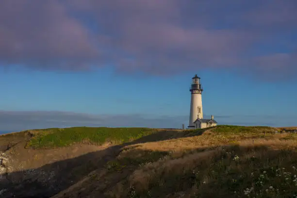 Photo of Yaquina Head Lighthouse Along Oregon Coast