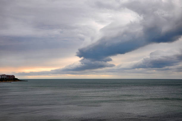Free Stock Photo of A cloudy sunset over the ocean | Download Free ...