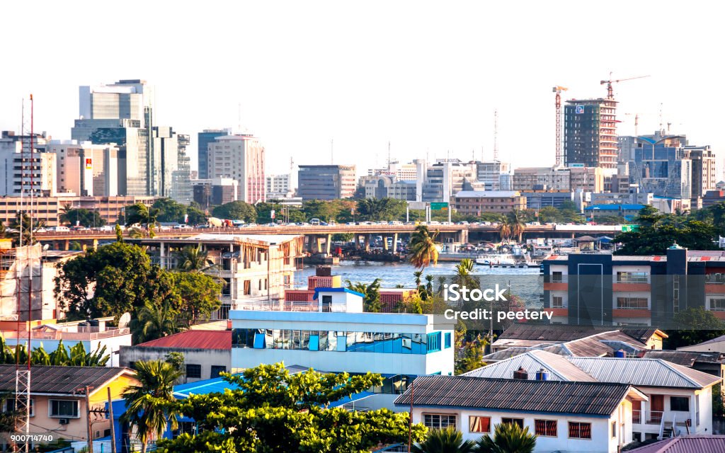 African city - Lagos, Nigeria African megacity. Nigeria Stock Photo