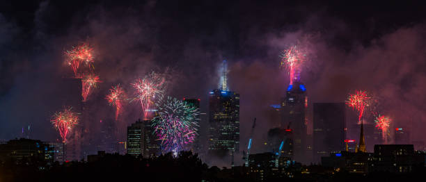 istock New Year's Eve: Panoramic city fireworks, Melbourne, Australia 900715406