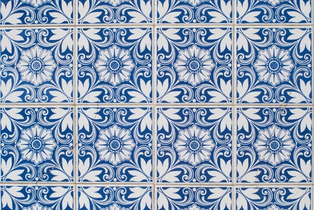 istock Traditional Portuguese glazed tiles 900717980