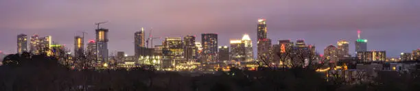 Lighted Up Austin City Skyline