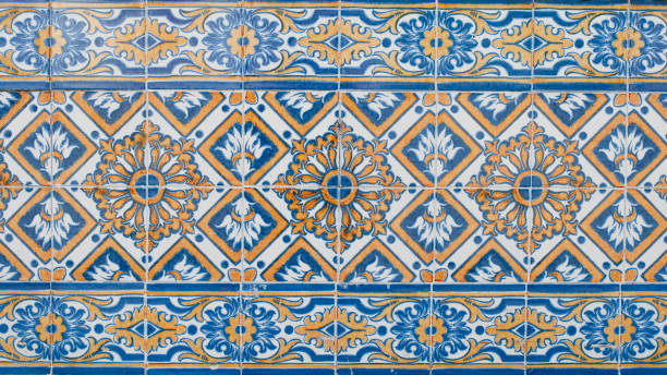 istock Traditional Portuguese glazed tiles 900718234