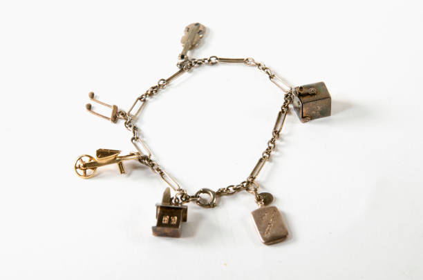 Gold charm bracelet