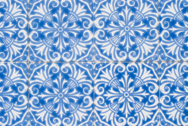 istock Traditional Portuguese glazed tiles 900722132