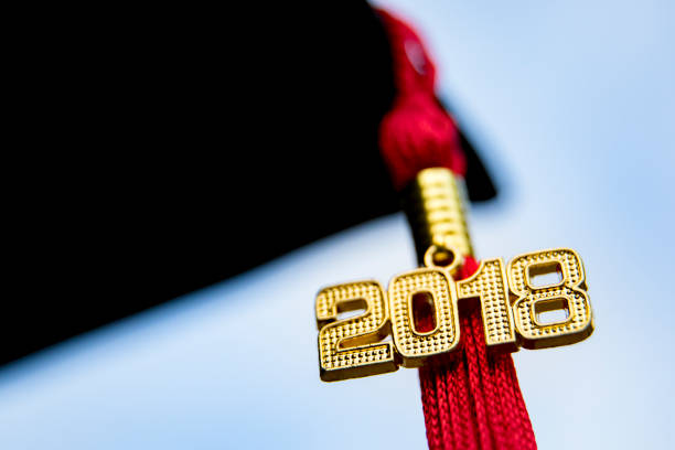 istock Class of 2018 Graduation Tassel Red 900722624