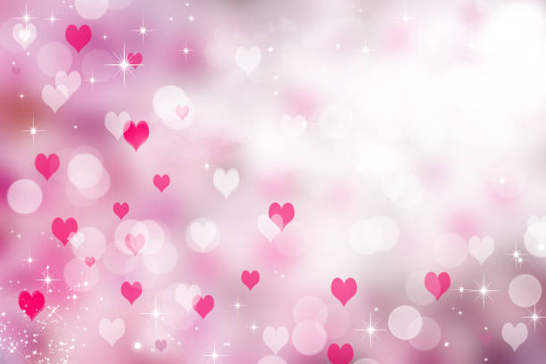 istock pink white Valentine hearts 900731790