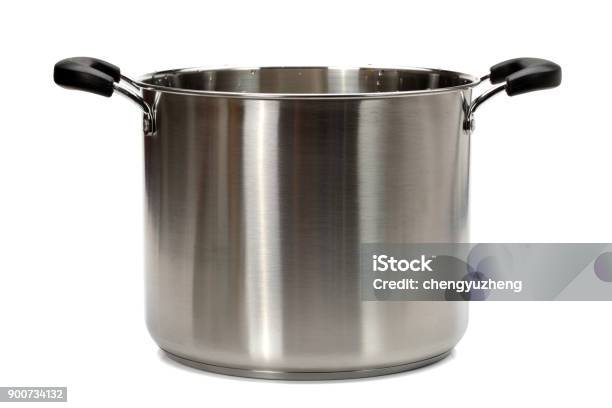 Stockpot On The White Background Stock Photo - Download Image Now - Stew Pot, White Background, Cut Out
