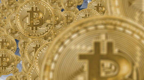 istock Bitcoin is a cryptocurrency and worldwide blockchain digital currency 900734272