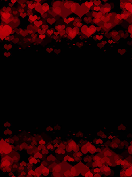 Happy Valentine's day card hearts