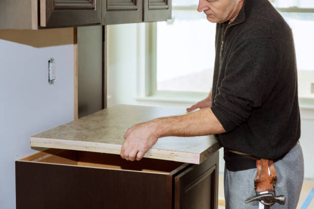 istock Kitchen more functional with a sink, cooktop, and partially insrall top kitchen 900734646
