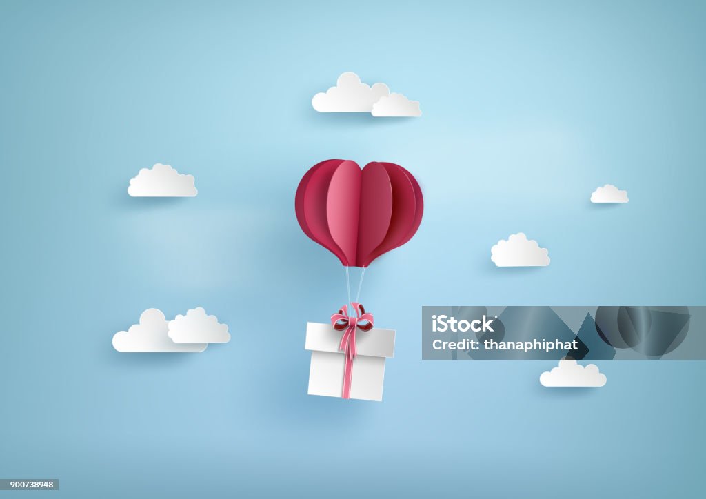 Darstellung der Liebe und Valentinstag Tag - Lizenzfrei Geschenk Vektorgrafik