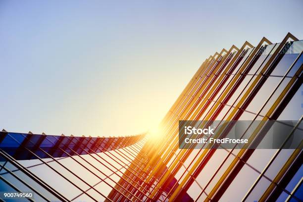 Modern Architecture Double Exposure Stock Photo - Download Image Now - Building Exterior, Construction Industry, Building - Activity