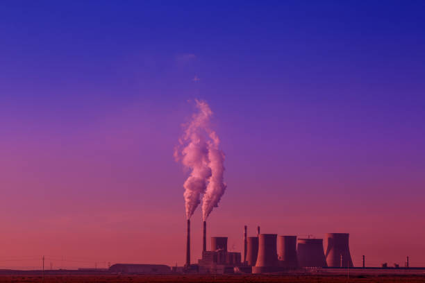 istock Sunrise in the industrial park 900750514