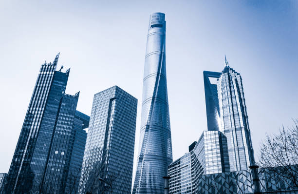 istock modern office buildings -Shanghai,China 900761810