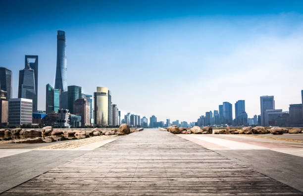 istock Shanghai skyline in sunny day, China 900762014