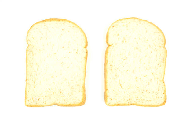 istock Sliced bread on white background of file with Clipping Path 900765590