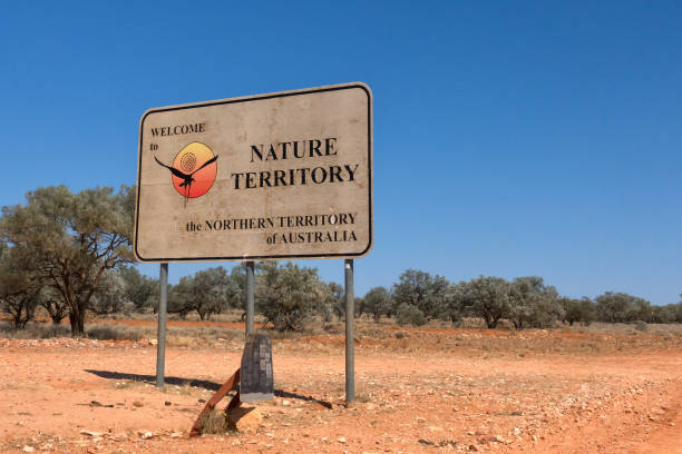 istock Welcome sign on the Northern Territory and Queensland state boundary 900767618