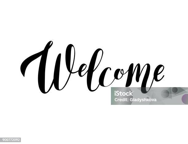 Welcome Nice Grunge Vector Sign Stock Illustration - Download Image Now - Greeting, Welcome Sign, Art Product