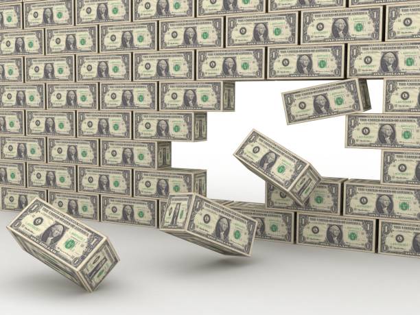 istock Money building growth investment wall 900772136