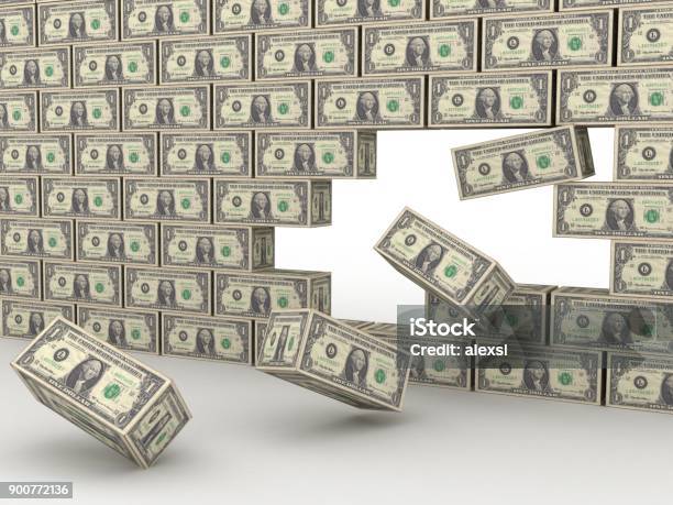 Money Building Growth Investment Wall Stock Photo - Download Image Now - Wall - Building Feature, Currency, Paying
