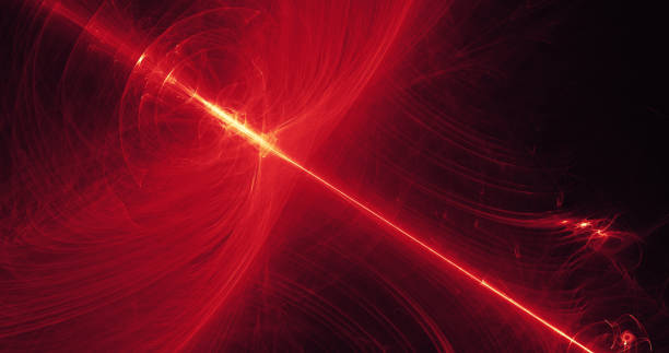 istock Red And Yellow Abstract Lines Curves Particles Background 900780242