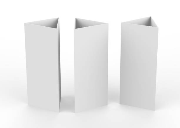 istock Triangle card on isolated white background, 3d illustration 900787502