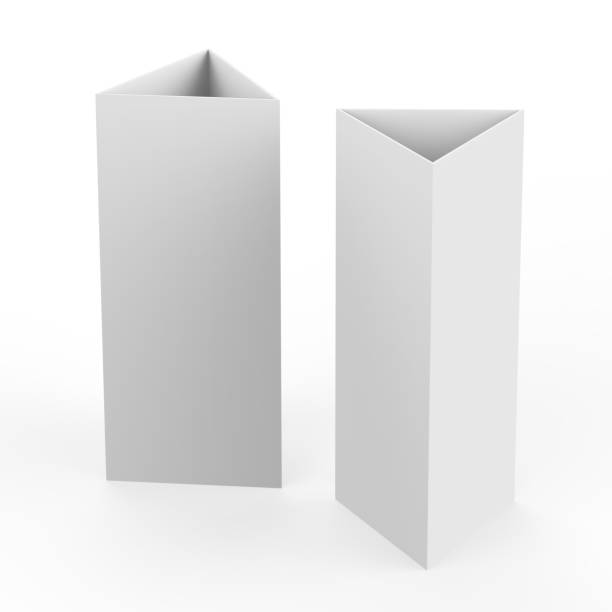 istock Triangle card on isolated white background, 3d illustration 900787504
