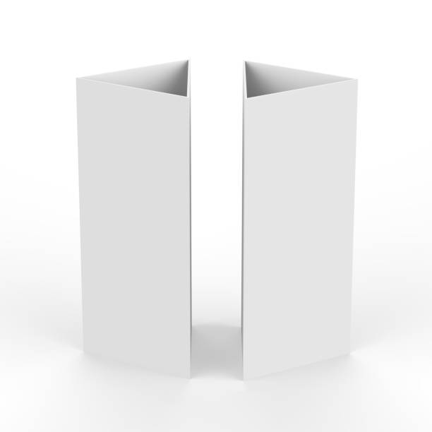 istock Triangle card on isolated white background, 3d illustration 900787510