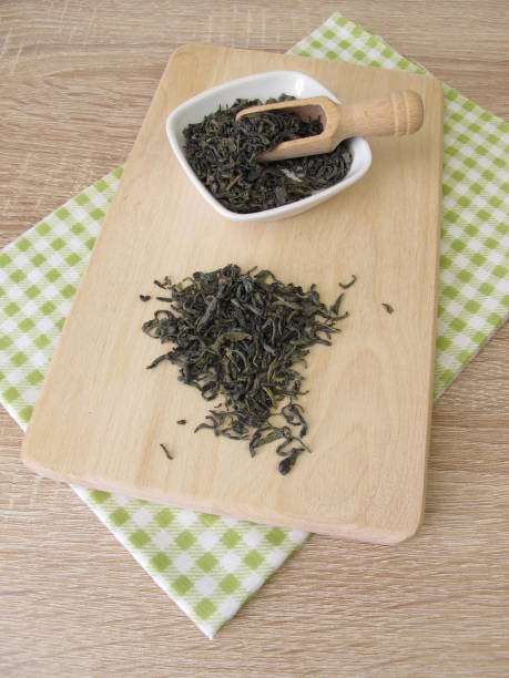 istock Green tea chun mee from china 900811802