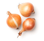 Onions Isolated on White Background