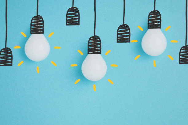 istock lamps pretending hanging on lamp holders 900813644