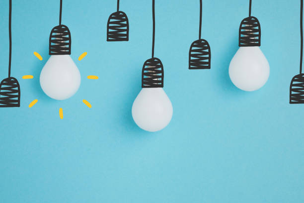 istock white lamps pretending hanging on lamp holders 900816444