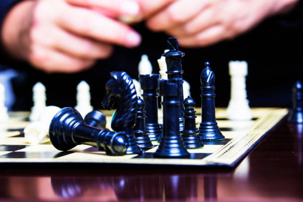 istock Chess board being set up for a game of chess 900820170