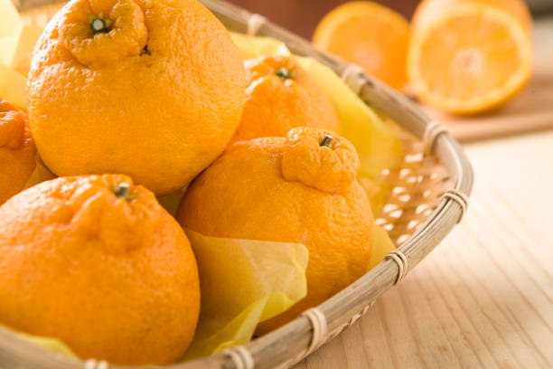 istock Fresh Korean fruit Jeju citrus, mandarin, tangerine 900825452